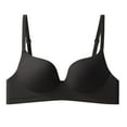 thumbnail image 1 of Sngxgn Comfort Wireless Lace Bralette for Women, Light Padded Bra, Longline Bralette with Soft C up Foam(Black,36), 1 of 3