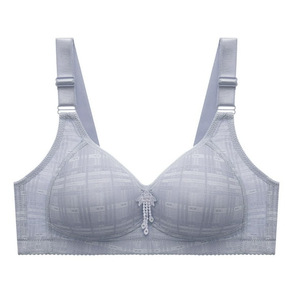 Sngxgn Comfort Wireless Lace Bralette for Women, Light Padded Bra, Longline Bralette with Soft C up Foam(Blue,38)