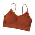 thumbnail image 1 of Sngxgn Comfort Wireless Lace Bralette for Women, Light Padded Bra, Longline Bralette with Soft C up Foam(Brown,M), 1 of 3