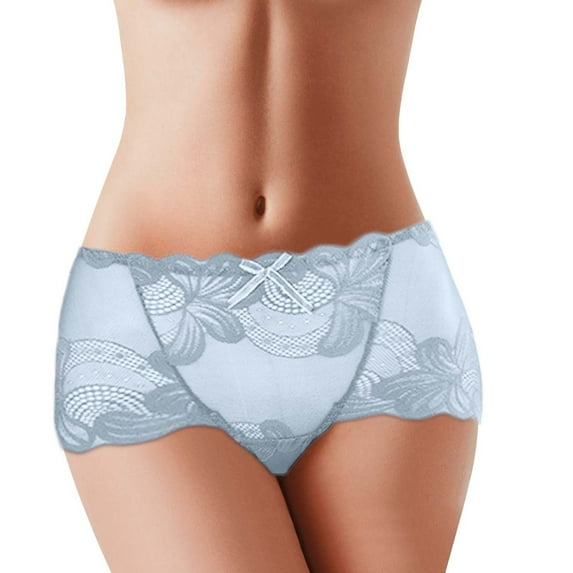 Sngxgn Cotton Panties for Women Underwear Underpants Lace Briefs(Green,XL)