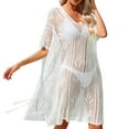 thumbnail image 1 of Sngxgn Coverups for Women Bathing Suit Wrap Swimsuit Skirt Beach Bikini Cover up Swimwear(White,One Size), 1 of 8