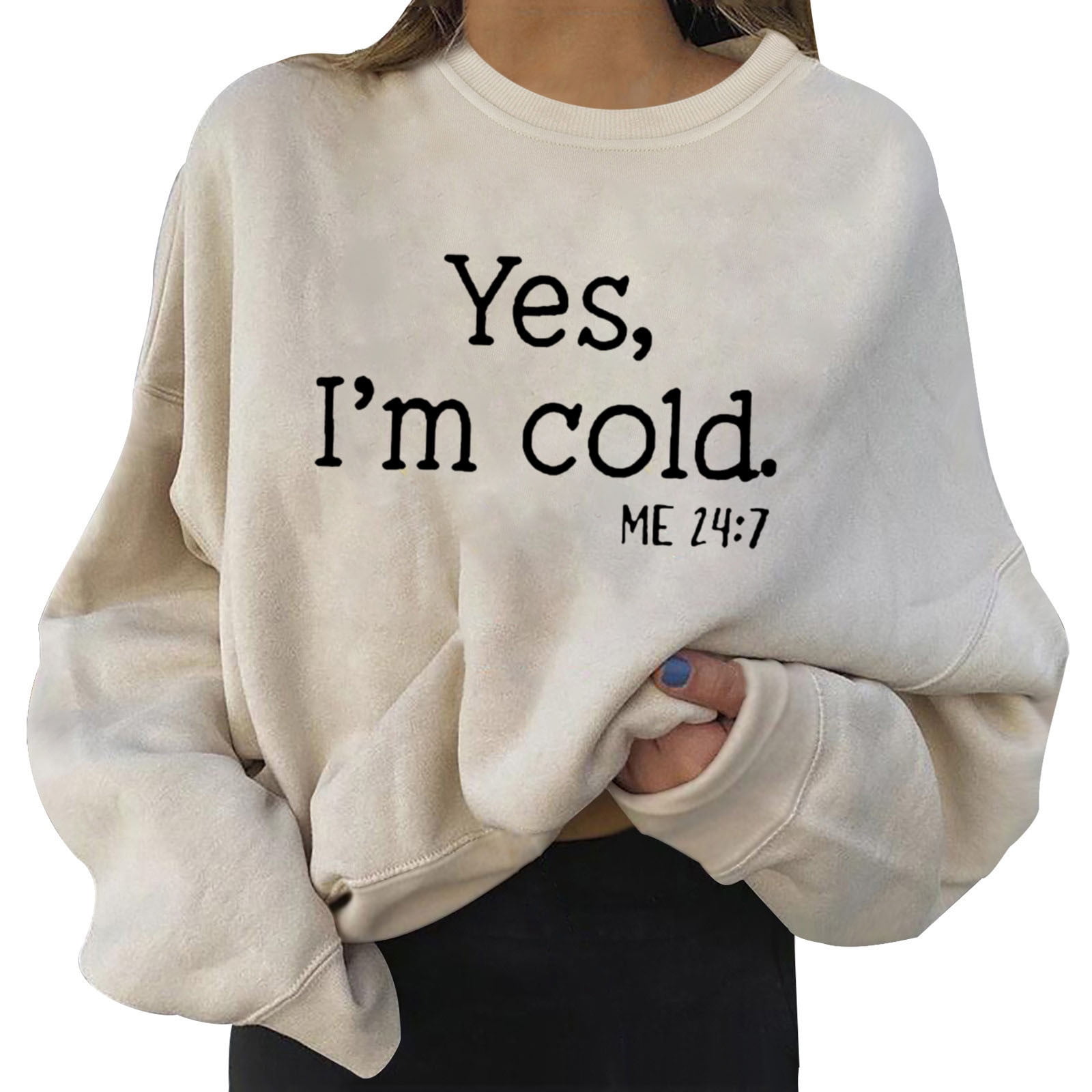 Sngxgn Crewneck Pullover Tops for Women Sweatshirt Women Trendy Girls