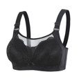 thumbnail image 1 of Sngxgn Double S upport Wireless Bra, Lace Bra with Stay-in-Place Straps, Full-Coverage Wirefree Bra(Black,38), 1 of 2