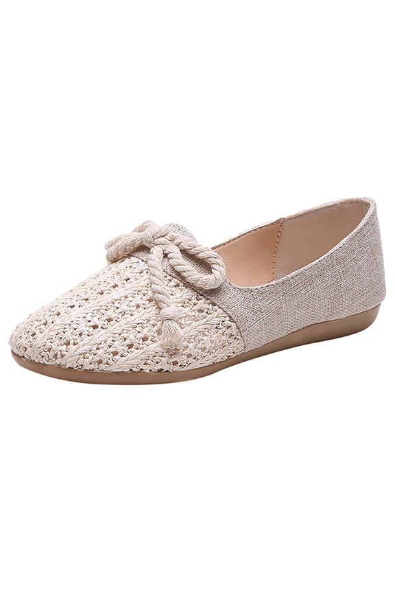 Flat Shoes Women Comfortable Slip on Women's Flats(White,36)