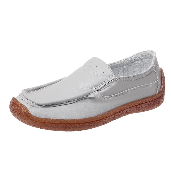 Sngxgn Women's Ballet Flats for Women Slip On Dress Shoes(Grey,41)