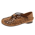 thumbnail image 1 of Sngxgn Flats Dress Shoes Comfortable Slip on Walking Flats(Khaki,37), 1 of 7