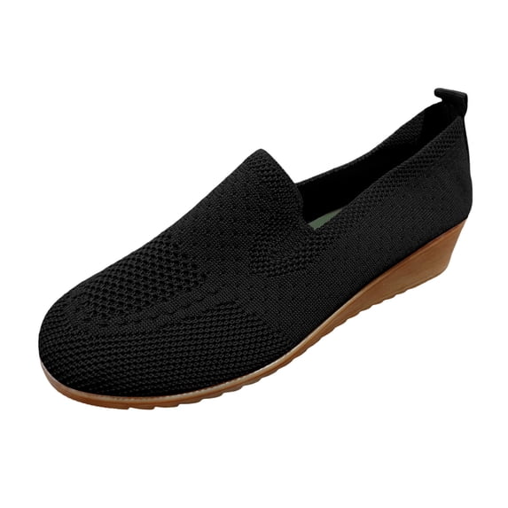 Sngxgn Flats Shoes Women Comfortable Women's Flats(Black,37)