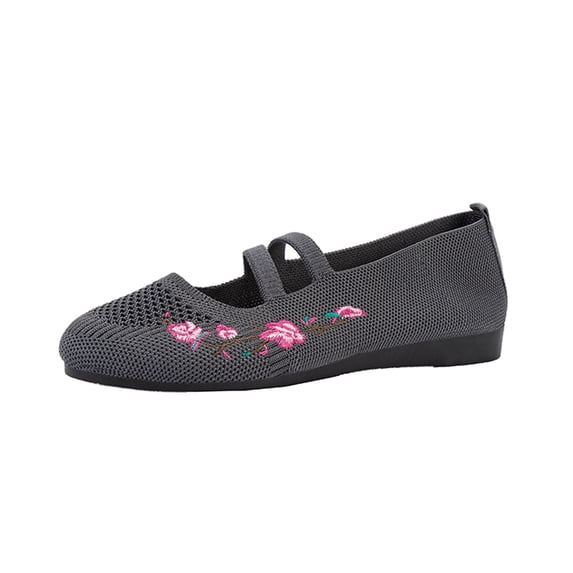 Sngxgn Women's Casual Flat Shoes for Women Ladies(Grey,38)