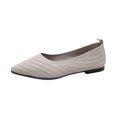 thumbnail image 1 of Sngxgn Flats Shoes for Women, Ballet Flats Shoes with Comfortable , Soft Slip on Dressy Shoes for Casual(Khaki,40), 1 of 6