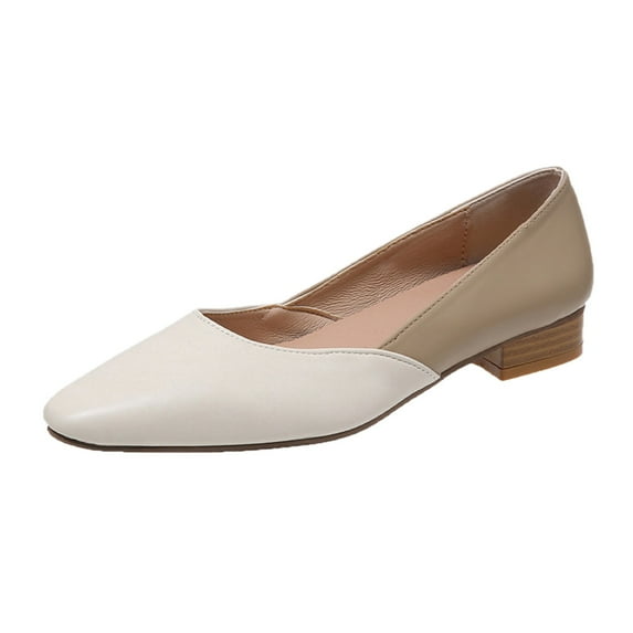 Sngxgn Flats for Women Soft Slip On Flat Shoes Work Flat Woman Walking Shoes Comfortable Casual(White,39)