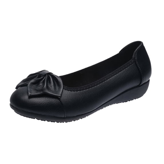 Sngxgn Flats for Women Soft Slip On Flat Shoes Work Flat Woman Walking Shoes Comfortable Casual(Black,39)
