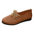 thumbnail image 1 of Sngxgn Women's Ballet Flats Ballerina Shoes Comfort Slip on Flat Shoes(Brown,37), 1 of 8