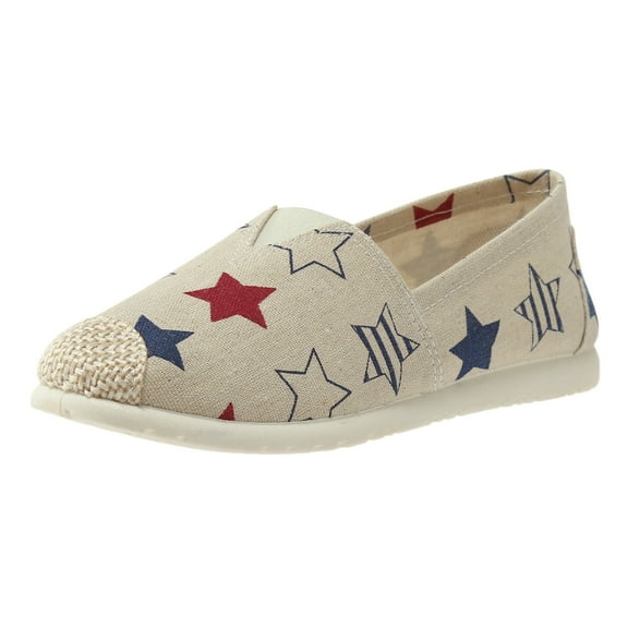 Sngxgn Flats for Women Soft Slip On Flat Shoes Work Flat Woman Walking Shoes Comfortable Casual(White,37)