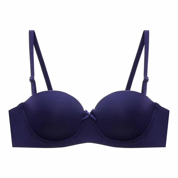 Sngxgn Bras for Women Full Coverage, Unlined Lace Underwire Bra for Breasts(Blue,34)