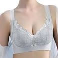 thumbnail image 1 of Sngxgn Front Closure Bra for Women Seamless Unlined Underwire T-Shirts Bra(D,40/90C), 1 of 5
