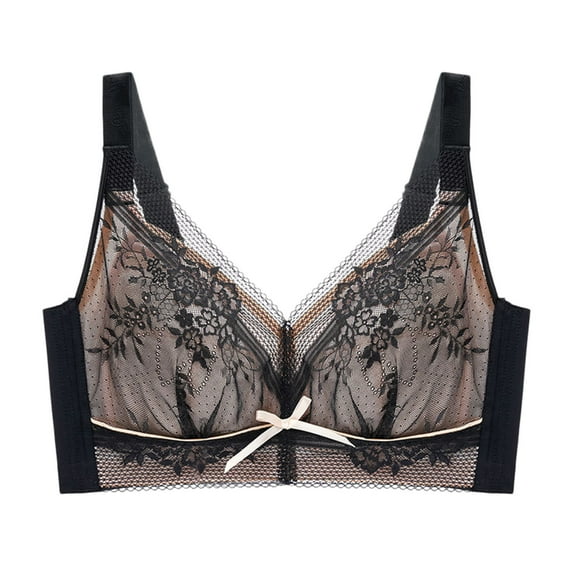 Sngxgn Full Coverage Push up Bra, Bras for Women(Black,36)