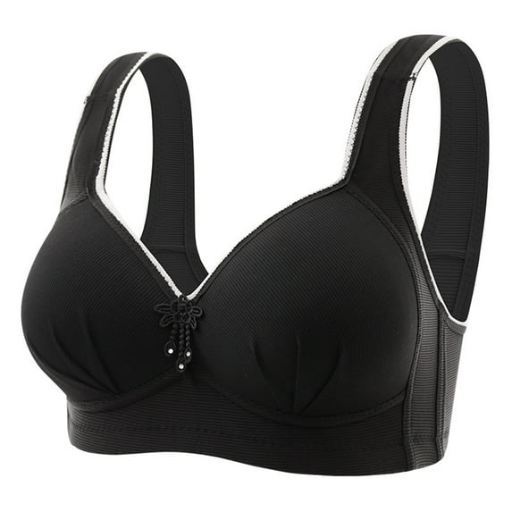 Sngxgn Full Coverage Push up Bra, Bras for Women(Black,38)