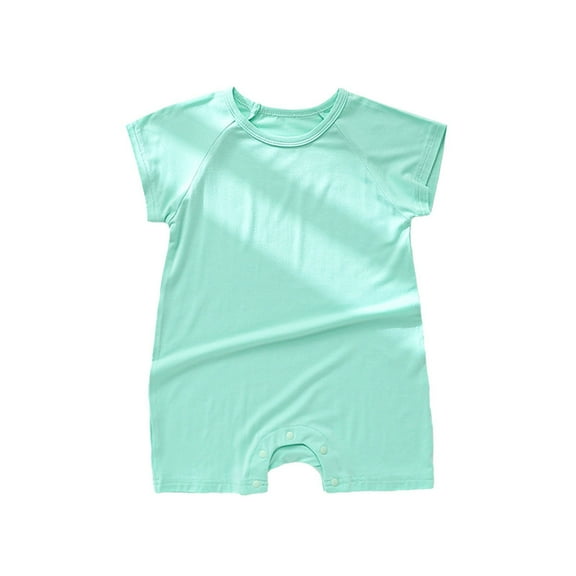 Sngxgn Girl Baby Girls Ruffle Sleeve Bodysuit Toddler Girl Shirts Jumpsuit(Green,73)