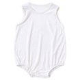 thumbnail image 1 of Sngxgn Girl Romper Baby Girls Ruffle Bodysuit Knit Shirt Toddler Girl Jumpsuit Tops(White,73), 1 of 8