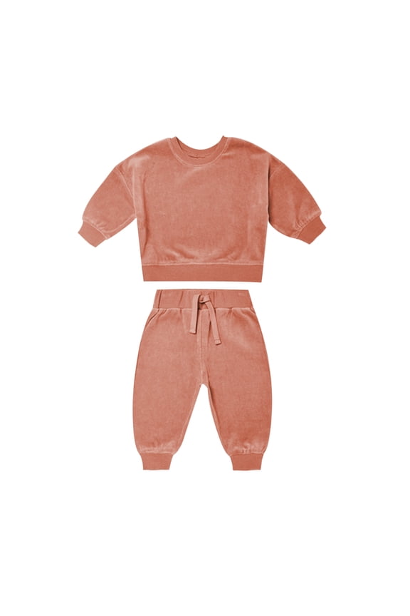 Girl's 2 Piece Outfits Short Sleeve Shirt and Belted Pants Set(Red,100)