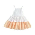 thumbnail image 1 of Sngxgn Girl's Summer Dresses Ruffle Sleeve Tiered Swing Midi Casual Sundress(A,C), 1 of 6