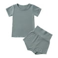 thumbnail image 1 of Sngxgn Girls 2 Piece Outfits Tracksuit Clothes Sweatsuit Ruffle Pullover Sweatshirt Sweatpants Clothing Sets(AG,90), 1 of 9