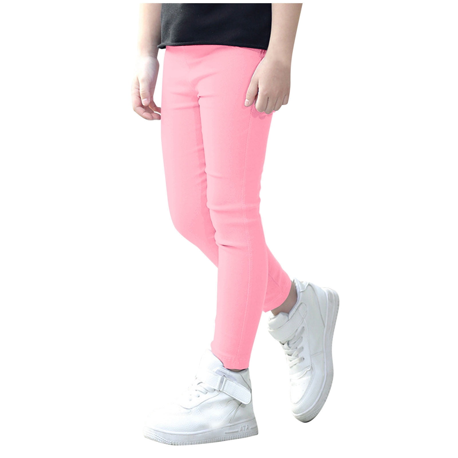 Sngxgn Girls Athletic Leggings Kids Dance Workout Running Yoga Pants