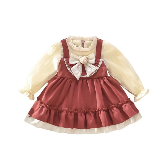 Sngxgn Girls Dress Short Sleeve Solid Color A-Line Tiered Swing Dress(Pink,12)