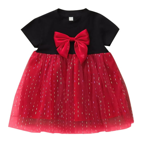 Sngxgn Girls Dresses for Long Sleeve Toddler Girls Clothes Party Tulle Dresses for Little Girls(Black,5)