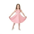 thumbnail image 1 of Sngxgn Girls Party Dress A-Line Midi Dresses(Pink,100), 1 of 8