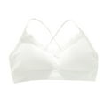 thumbnail image 1 of Sngxgn High Impact Sports Bras for Women High Support Womens Sports Bras Strappy Padded Sports Bra(White,One Size), 1 of 3