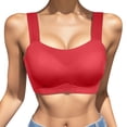 thumbnail image 1 of Sngxgn High Impact Sports Bras for Women Padded Sports Bras for Women Workout Bras for Women Yoga Bras(Red,L), 1 of 5