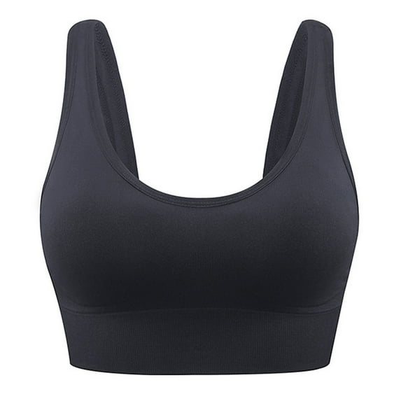 Sngxgn High Impact Sports Bras for Women Wirefree Workout Bra(Black,S)