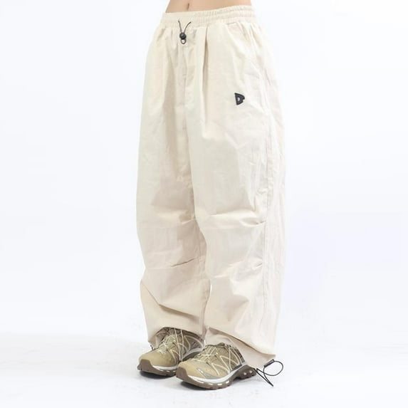 Sngxgn High Waist Cargo Pants for Women Straight Leg Cargo Trousers with Pockets(Beige,XL)