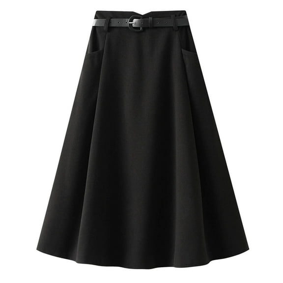 Sngxgn High Waist Skirt Women Mini Skirt(Black,One Size)