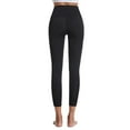 thumbnail image 1 of Sngxgn High Waist Yoga Pants Yoga Pants Tummy Control Workout Running Stretch Yoga Leggings(Black,L), 1 of 6