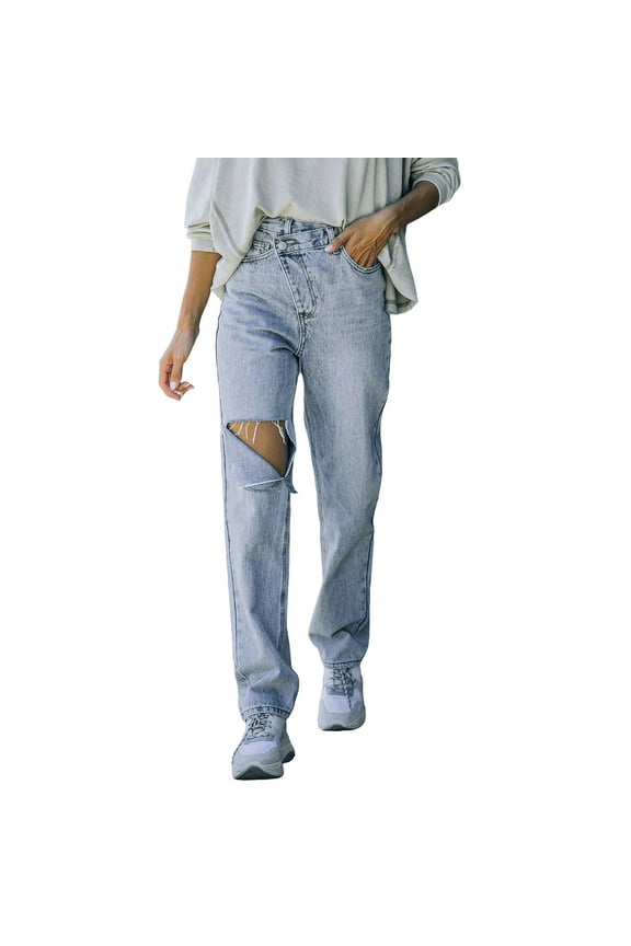 High Waisted Bell Bottom Jeans for Women Flare Jeans for Women Stretch Wide Leg Jeans(Light Blue,XXL)