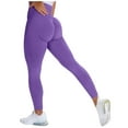 thumbnail image 1 of Sngxgn High Waisted Leggings for Women Soft Tummy Control Pants for Running Yoga Workout(Purple,L), 1 of 4