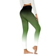 thumbnail image 1 of Sngxgn High Waisted Leggings for Women Thermal Tights(Green,XXL), 1 of 4
