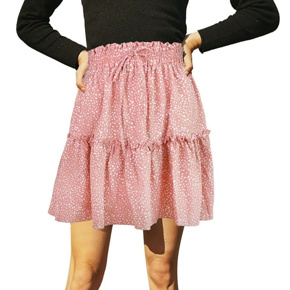 Sngxgn High Waisted Skirt Skirt Skorts Skirts for Women(Pink,M)