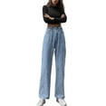 thumbnail image 1 of Sngxgn Jeans Women High Waisted Wide Leg Jeans for Women Jean Pants(Blue,M), 1 of 8