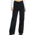 thumbnail image 1 of Sngxgn Jeans for Women Ripped High Waisted Classic Flared Denim Pants(Black,M), 1 of 6