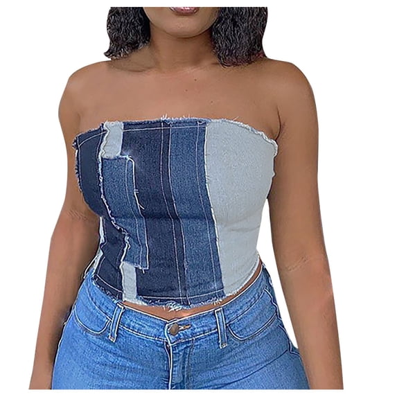 Sngxgn Lace Camisole Tank Tops for Women, Soft Stretch Ribbed Cotton(Blue,S)