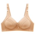 thumbnail image 1 of Sngxgn Lace Underwire Bra, Full-Coverage Lace Bra with Underwire C ups, Plunging Underwire Bra for Everyday Comfort(Beige,44), 1 of 4