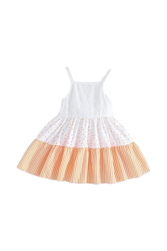 Long Sleeve Girls Dresses Casual A-Line Dress for Toddler School Recital Party(A,E)