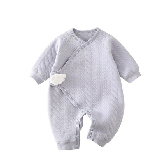 Sngxgn Long Sleeve Onsies for Baby Girls' Bodysuits Ribbed Fall Baby Girl Romper Undershirt(Purple,52)