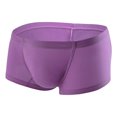 thumbnail image 1 of Sngxgn Men’s Boxer Briefs, Stretch Underwear Fit Low Rise(Purple,L), 1 of 5