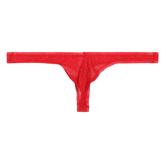 Sngxgn Men’s Boxer Briefs, Stretch Underwear Fit Low Rise(Red,L)