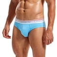 thumbnail image 1 of Sngxgn Men's Boxer Briefs Stretch Underwear Underpants Regular Leg(Blue,L), 1 of 4