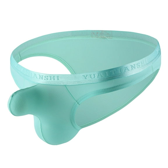 Sngxgn Men's Breathable Boxer Briefs Underwear(Green,L)